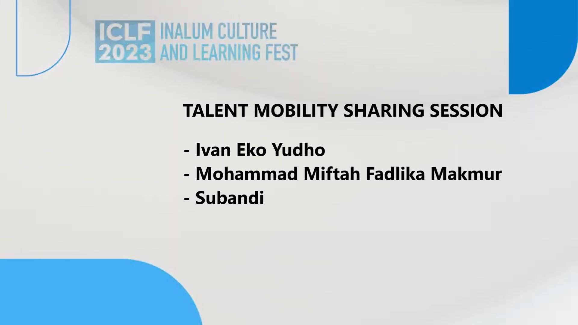 ICLF 2023 - Talent Mobility Sharing Session